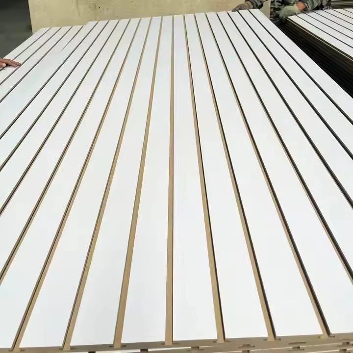 4 X 8 Feet Panels Slotted MDF Melamine Slatwall Board